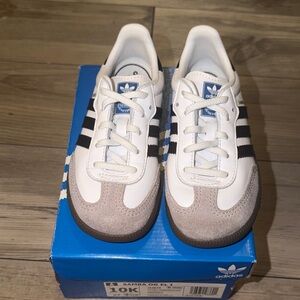 Adidas Samba OG White and Black Sneakers